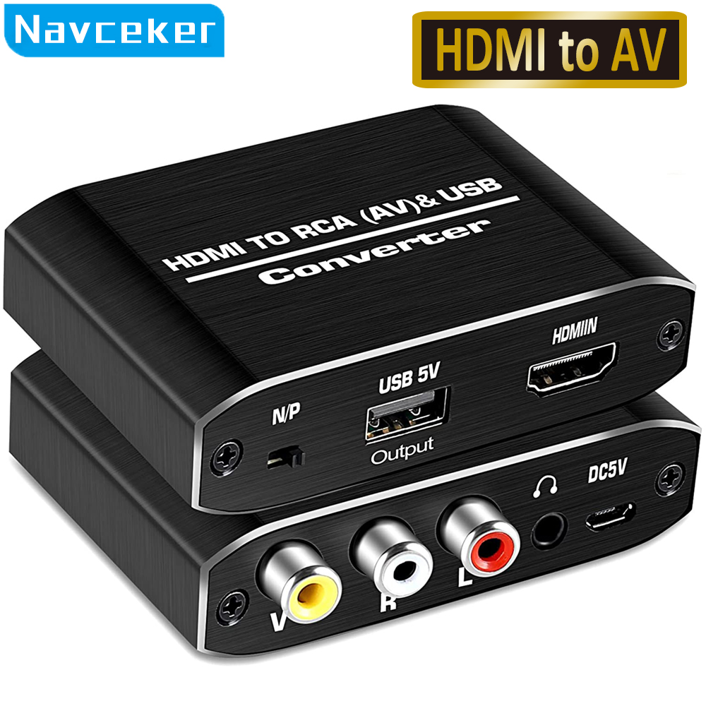Home Cinema Hdmi - Navceker HDMI TO AV Scaler Adaptor