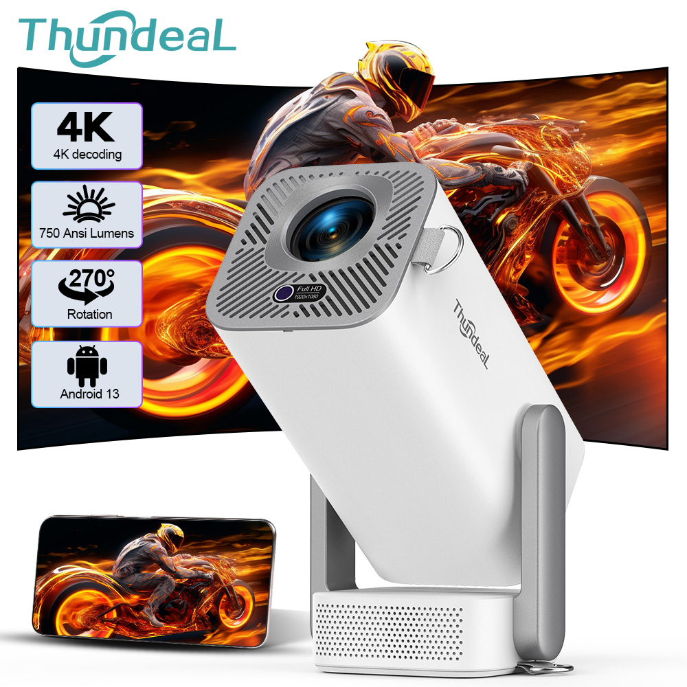 Home Cinema Hdmi - Proyektor Mini Beam ThundeaL 4K Android