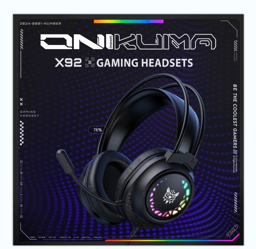 Home Cinema Headphones - ONIKUMA X92 Headset Gaming Berkabel RGB