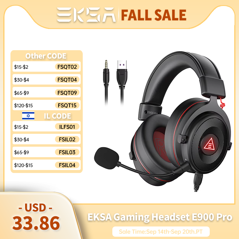 Home Cinema Headphones - EKSA E900 Pro Headset Gaming 7.1