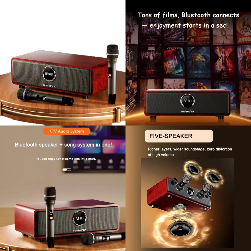 Home Theater Speaker - Mesin Karaoke Bluetooth Profesional Sistem Home