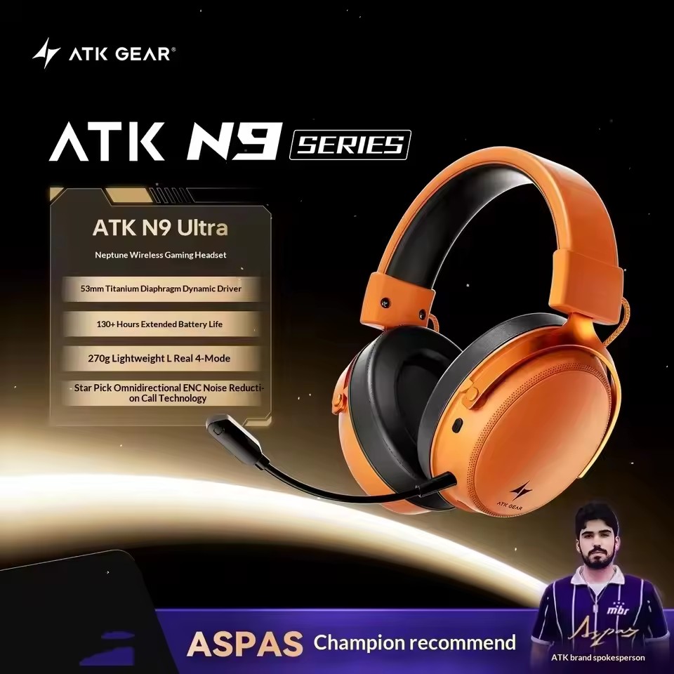 Home Cinema Headphones - ATK N9 Headset Gaming Nirkabel 2.4GHz