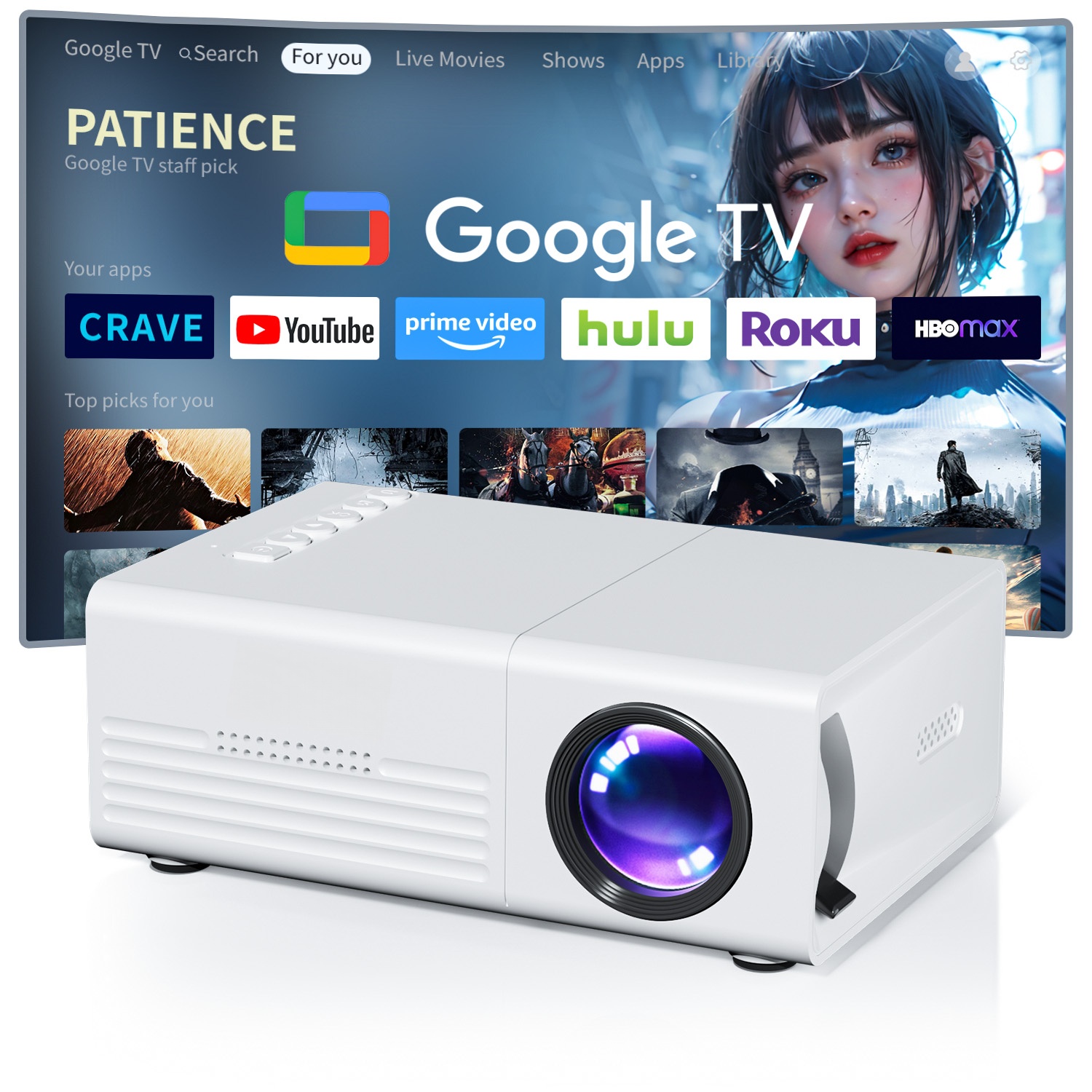 Home Cinema Compact - Proyektor Mini TFT LCD Wifi Bluetooth