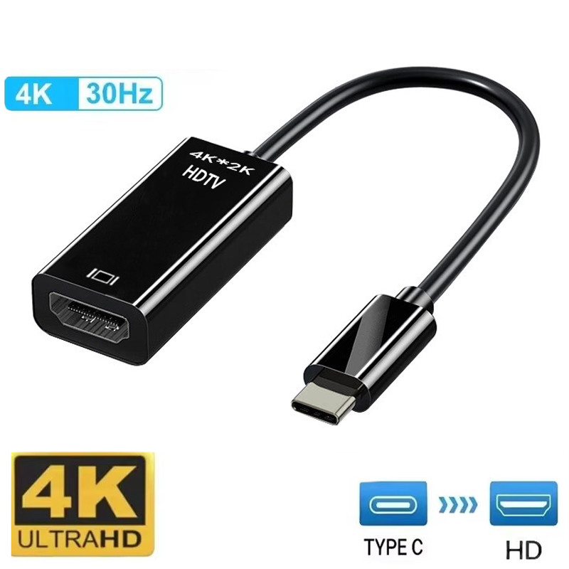 Home Cinema Usb - Konverter HDMI-kompatibel Tipe C ke Adaptor