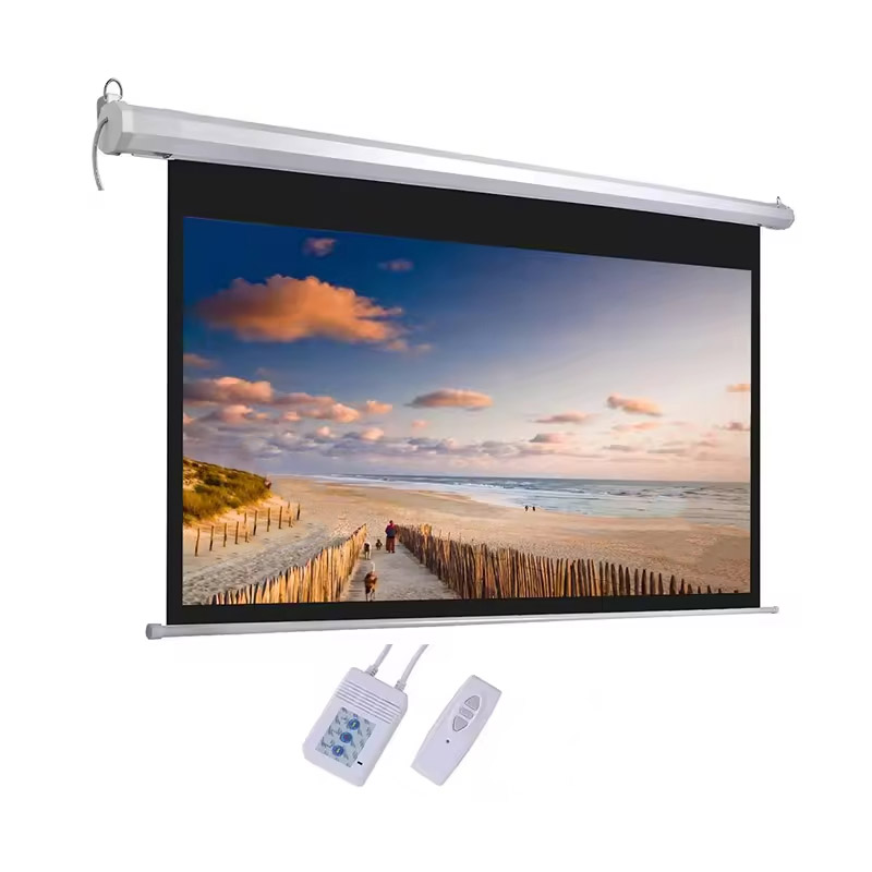 Home Cinema Projector Screen - Layar Proyektor Elektrik Berkualitas Tinggi 100''