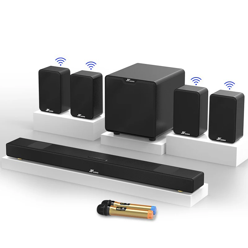 Sistem Home Theater 7.1 dengan - Home Theater Speaker ulasan dan harga