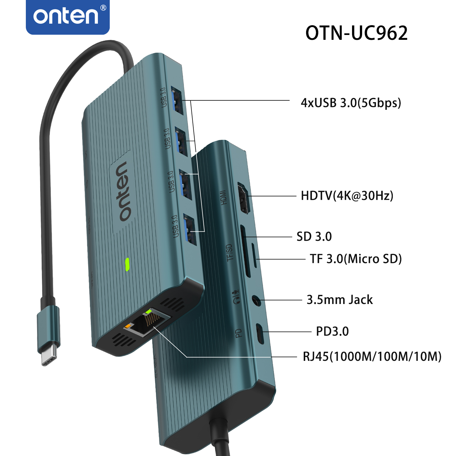 ONTEN 10-in-1 USB C Docking St - Home Cinema Usb ulasan dan harga