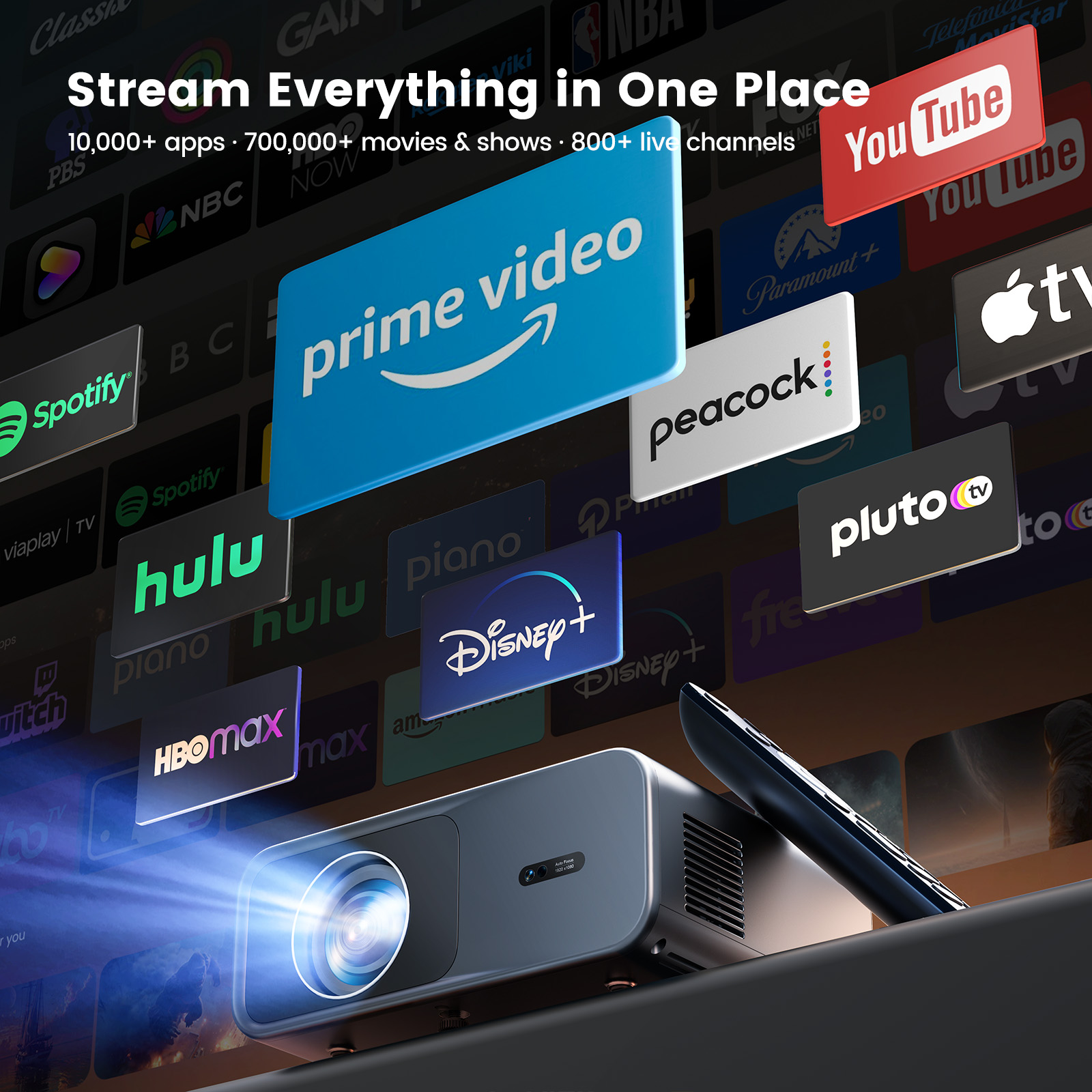 Proyektor Wimius G1 4K Google  - Home Cinema Hdmi ulasan dan harga