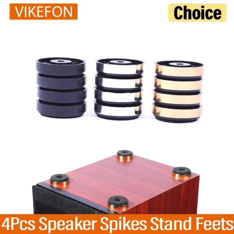 VIKEFON 4 Buah Speaker Spikes  - Home Cinema Rack ulasan dan harga