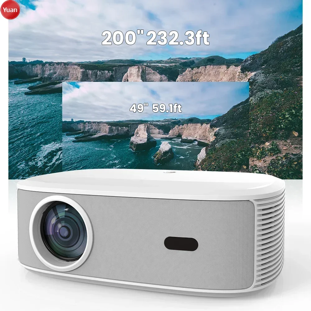 Proyektor LCD Beamer Layar Tea - Home Cinema Projector Screen ulasan dan harga
