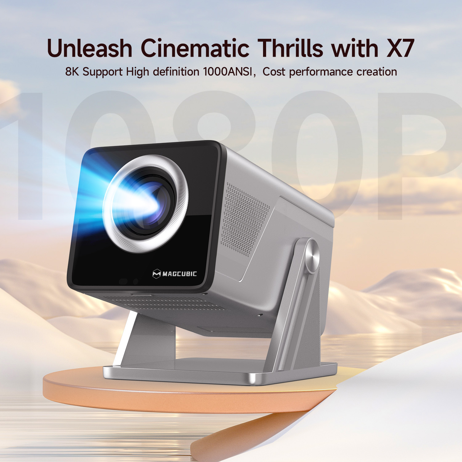 Proyektor Magcubic 8K HD 1080P - Home Cinema Rack ulasan dan harga