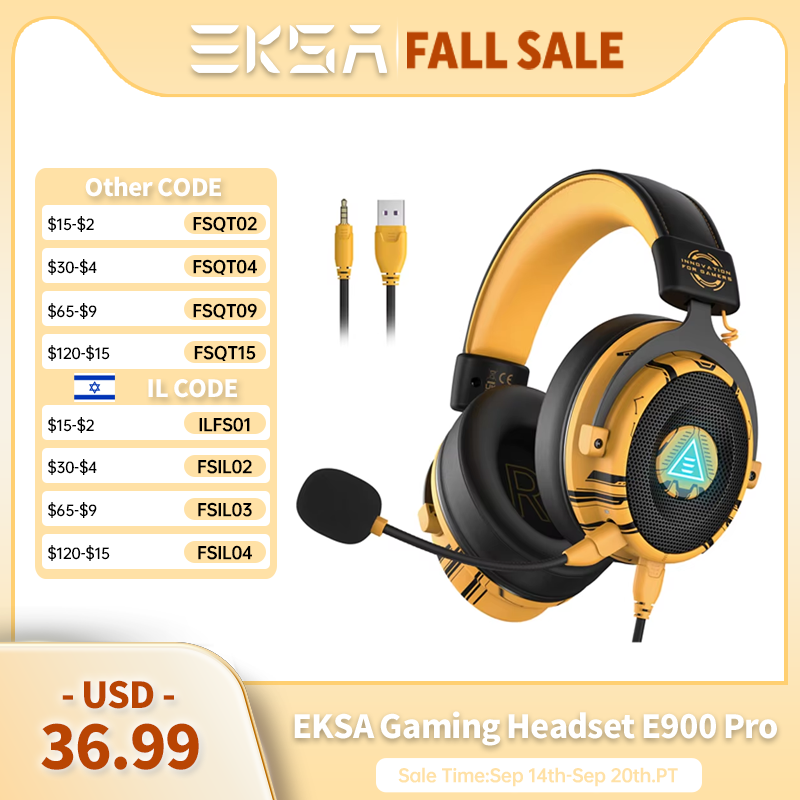 Headphone Gaming EKSA E900 Pro - Home Cinema Headphones ulasan dan harga