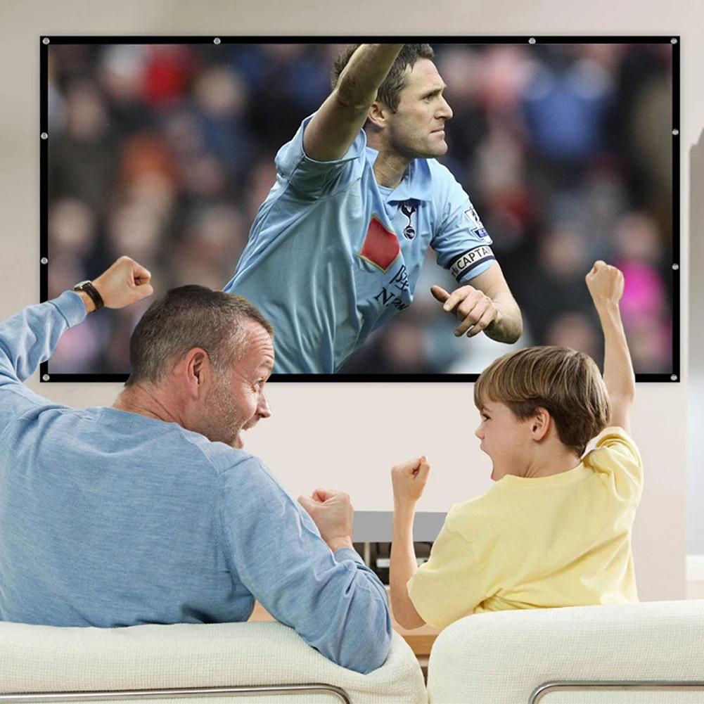 Layar Proyektor Sederhana 16:9 - Home Cinema Projector Screen ulasan dan harga