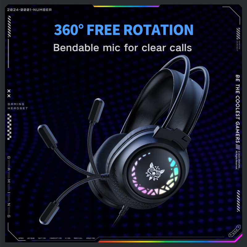 ONIKUMA X92 Headset Gaming Ber - Home Cinema Headphones ulasan dan harga