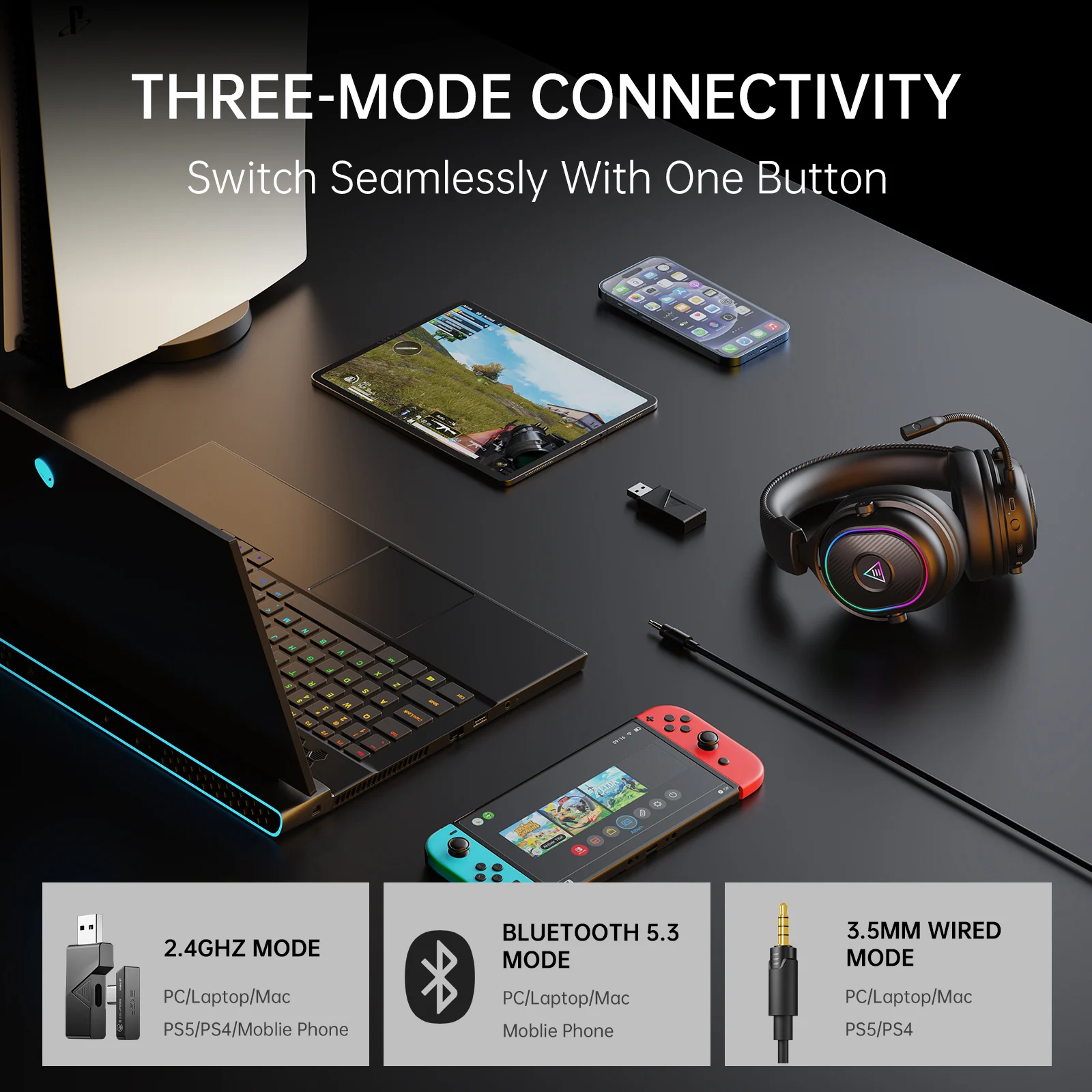 Oneodio EKSA MaKo BT Headset G - Home Cinema Headphones ulasan dan harga