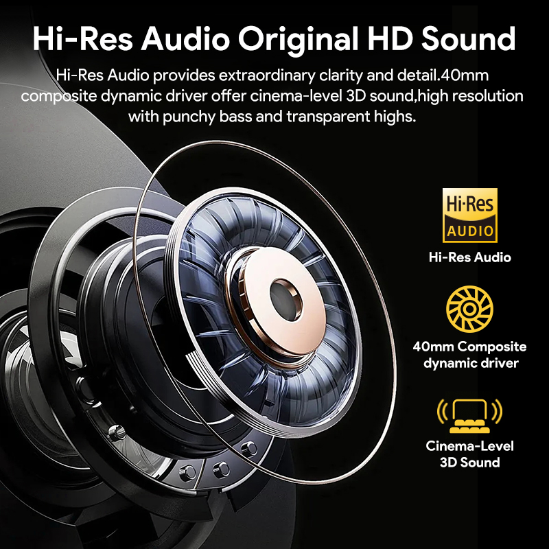 QCY H3 ANC Audio Hi-Res Nirkab - Home Cinema Headphones ulasan dan harga