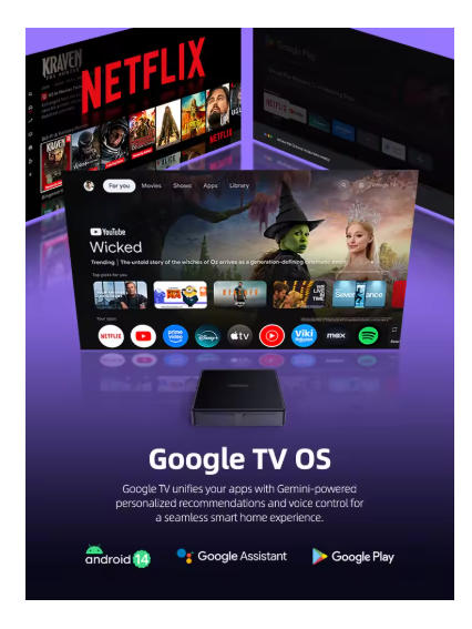 【Asli】MECOOL MEon1 Android14 T - Home Cinema Dolby Atmos ulasan dan harga