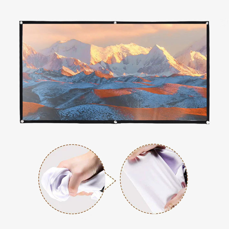 Layar Proyektor Portabel 60/72 - Home Cinema Projector Screen ulasan dan harga
