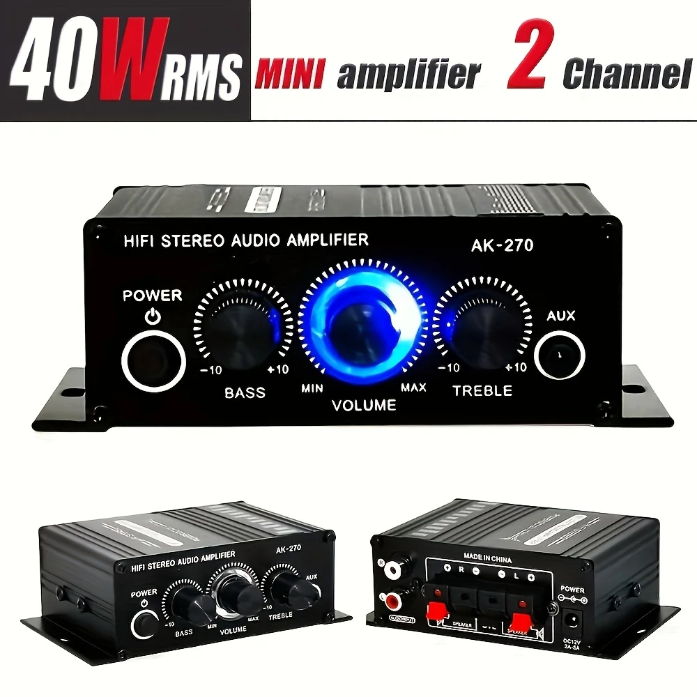 AK-270 12V/24V 400W Amplifier  - Home Cinema Compact ulasan dan harga