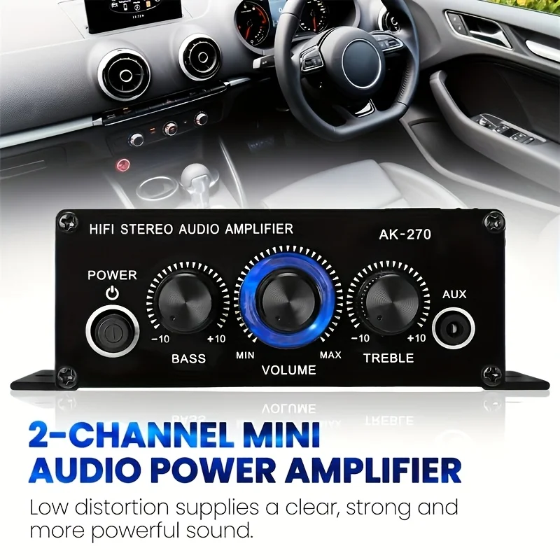 AK-270 12V/24V 400W Amplifier  - Home Cinema Compact ulasan dan harga