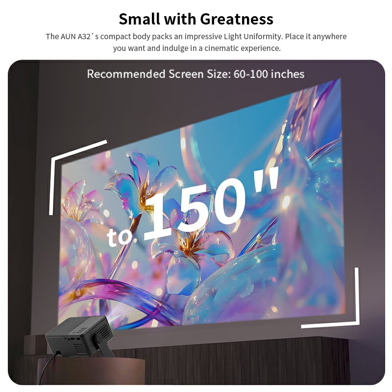 Proyektor Android AUN A32 Pro  - Home Cinema Hdmi ulasan dan harga