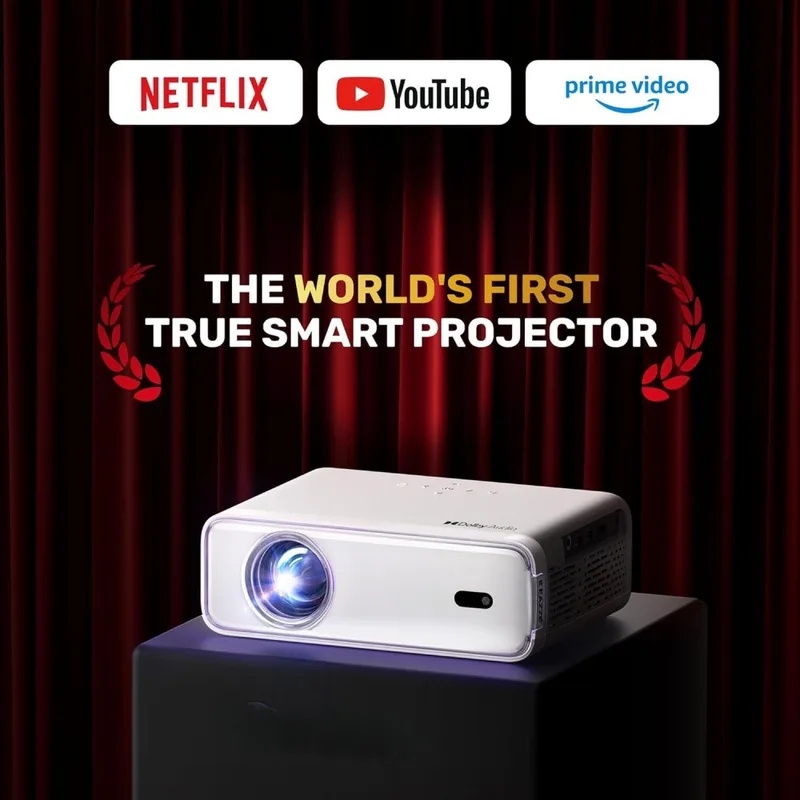 Proyektor Portabel Cerdas, Dil - Netflix Home Cinema ulasan dan harga
