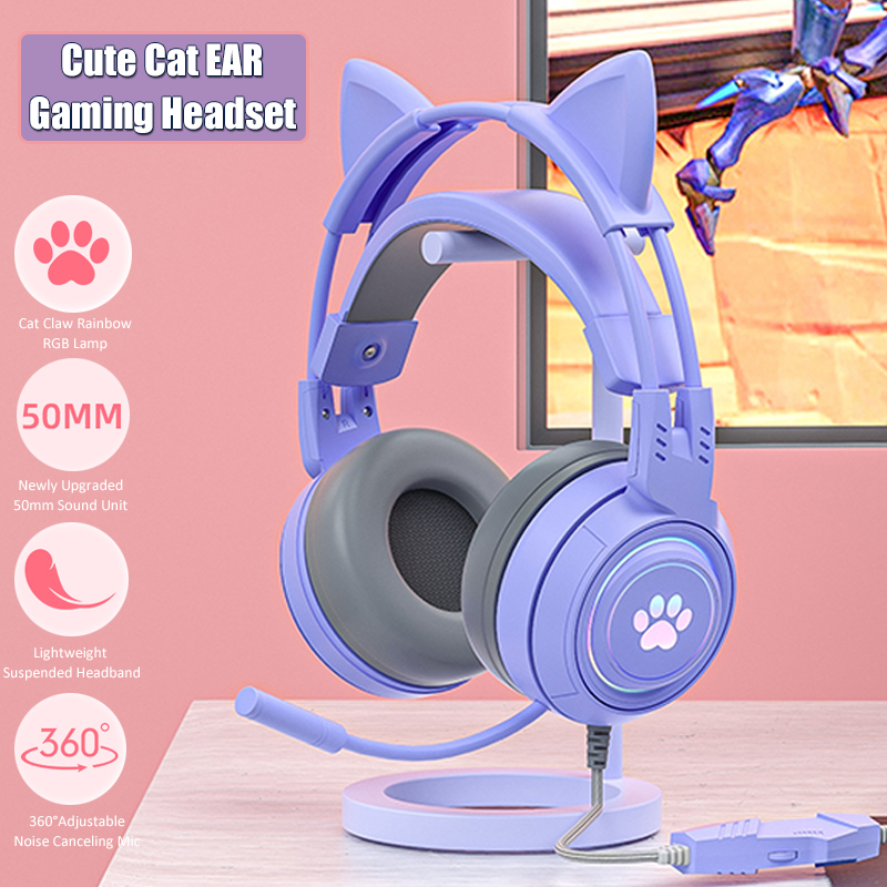 Headphone game telinga kucing  - Home Cinema Headphones ulasan dan harga