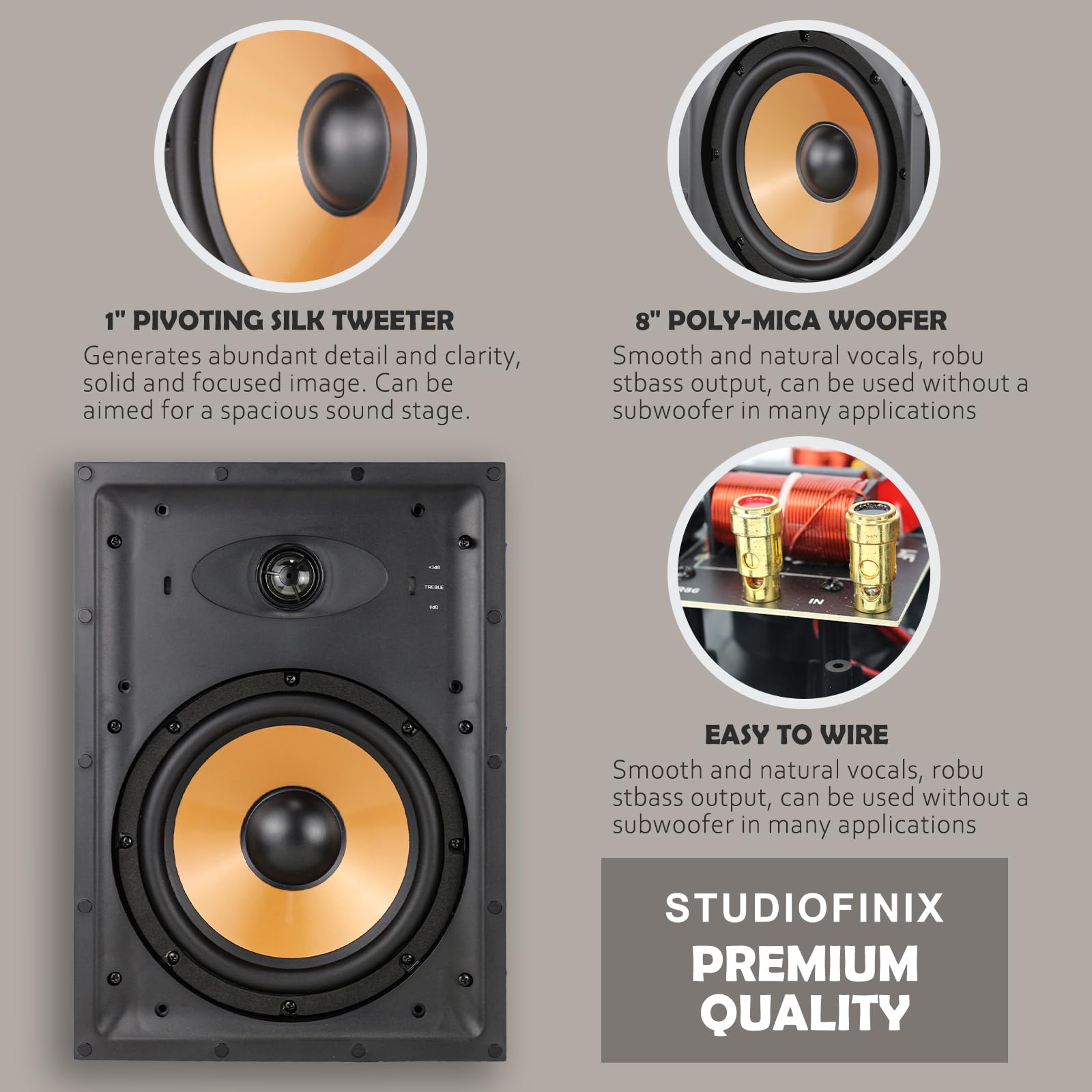 STUDIOFINIX Speaker Dinding 8  - Home Cinema Rack ulasan dan harga