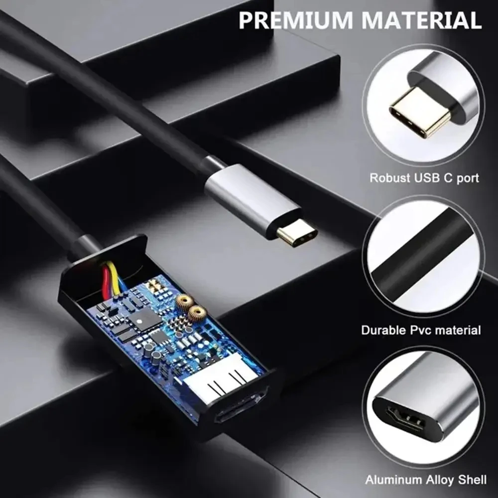4K 60Hz Tipe C Ke HDMI Adaptor - Home Cinema Usb ulasan dan harga
