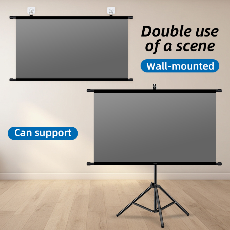 Layar Proyektor Dengan Stand L - Home Cinema Rack ulasan dan harga