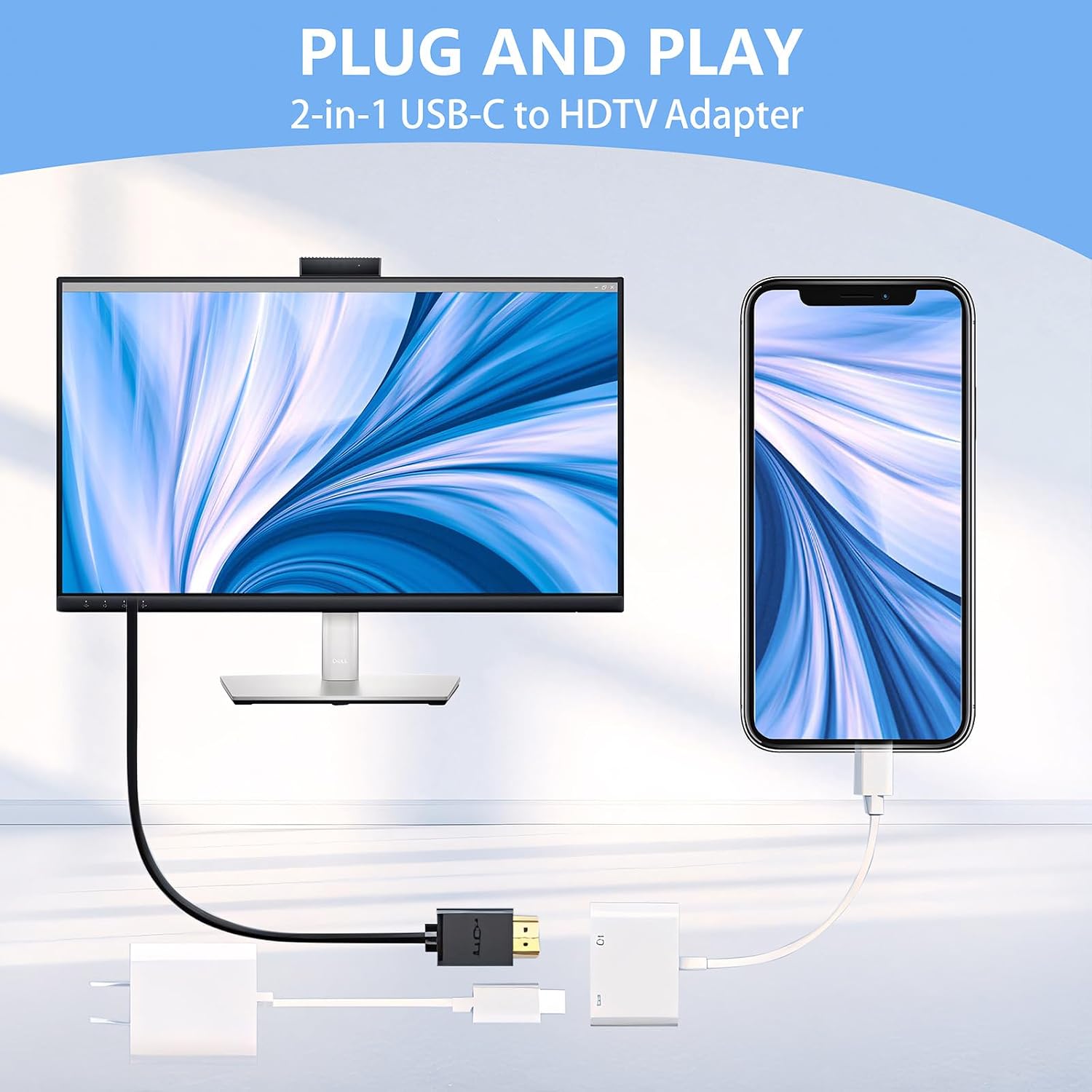 Adaptor USB-C ke HDMI, cocok u - Home Cinema Usb ulasan dan harga